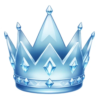 Ice crown and looks so real sticker