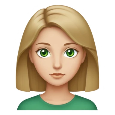 Loiro escuro cabelo e olhos verdes  sticker