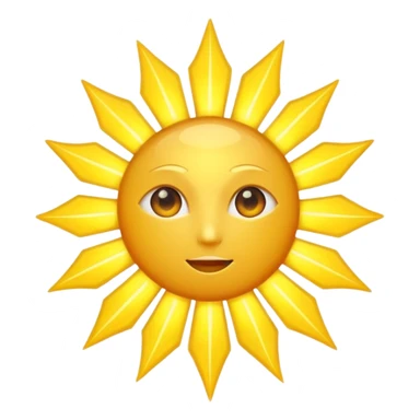 A large, bright sun, with an intense yellow center and golden rays all around, illuminated and vibrant.
Prompt: “A radiant golden sun, with long, bright rays all around, an intense yellow center, sticker