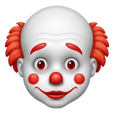 Sad clown sticker