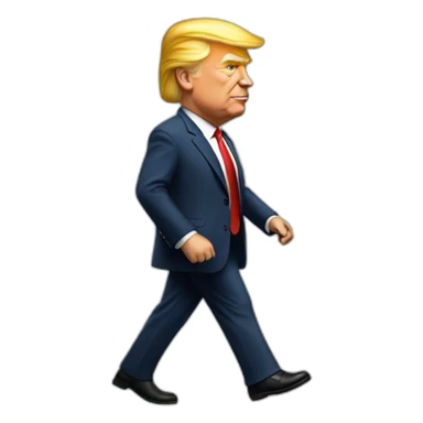 Trump walking sticker