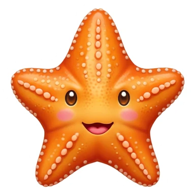 Big Blushed cheeks starfish sticker