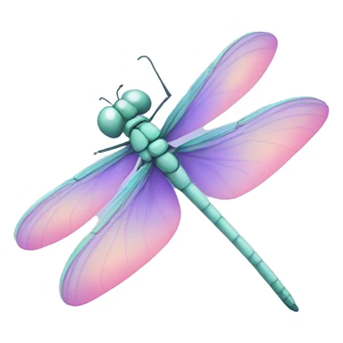 pastel dragonfly sticker