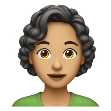 Laura tejas verdes sticker