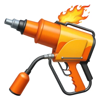 big flame thrower sticker