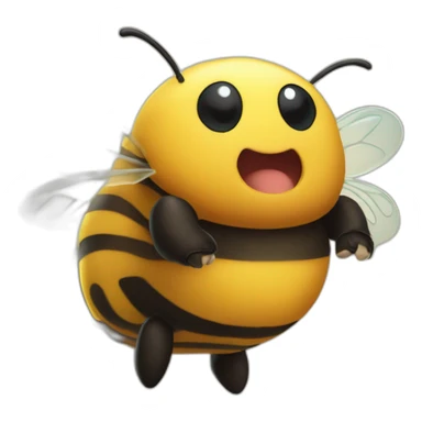 Chonky fatty bumblbee sticker