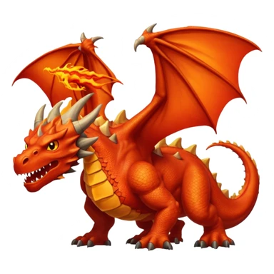 Le Molosse de Lave, c’est un monstre volant fait de roche et de magma, genre un dragon golem sorti d’un donjon niveau enfer.
Son corps est énorme, tout en pierre noire craquelée sticker