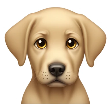 Labrador puppy with sad eyes sticker
