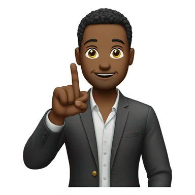 married man shows the finger ring on the finger sticker