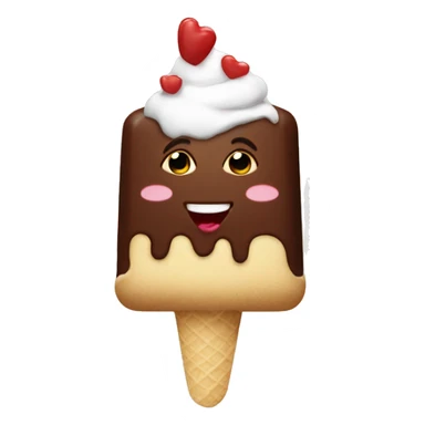 chocolate with icecream sticker