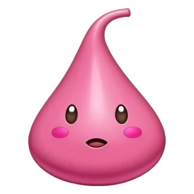 Pink Hershey kiss sticker