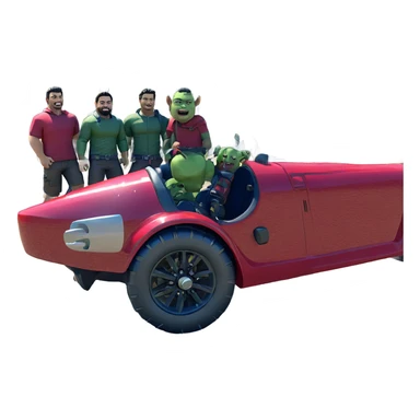 orc boys in nature adventure sticker