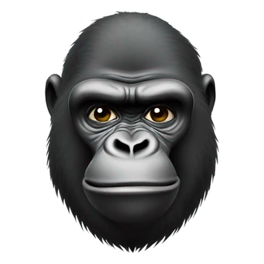 A gorilla picking his nose sticker