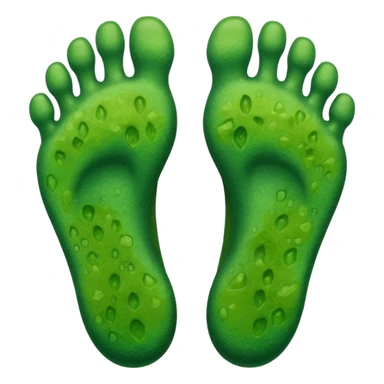 bottom feet with full of molds sticker