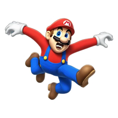 Mario jump sticker