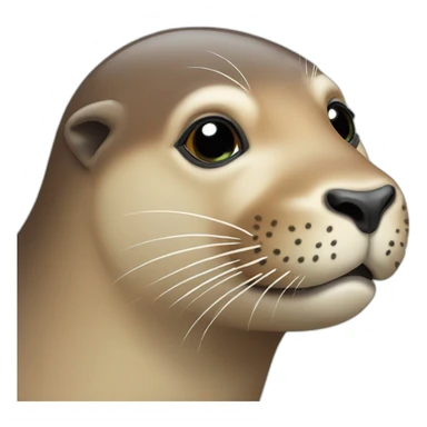 blushing sea lion sticker