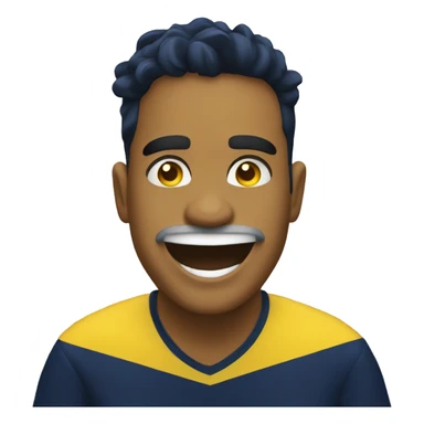 yellow navy flag waving happy eyebrows thick emoji sticker