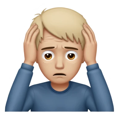 Create ecmoji so sad like that 🫩 man sticker