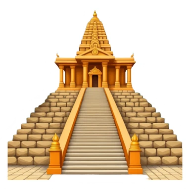 Ayyappa temple with 18 steps sticker