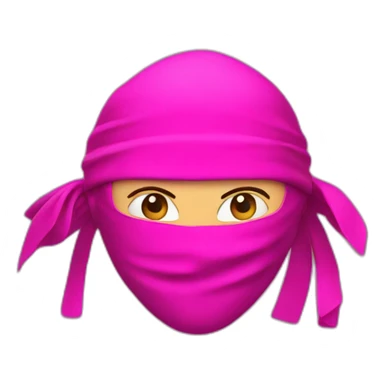 Ninja Fucsia sticker