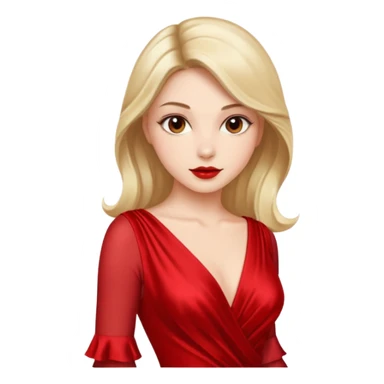 Girl wearing sexy dress sticker