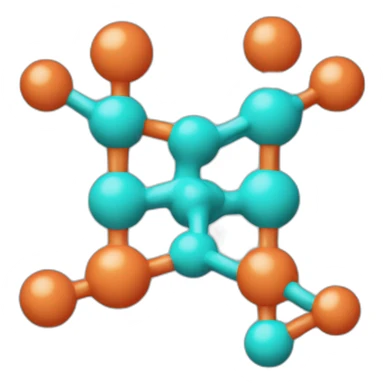 hormone molecule structure sticker