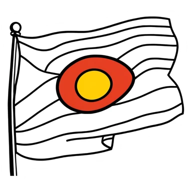aboriginal flag sticker