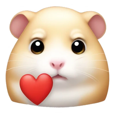 sad hamster meme with a heart sticker