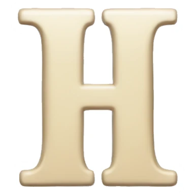 Letter H sticker