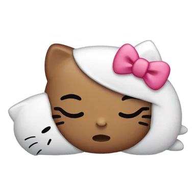 Hello kitty sleeps sticker