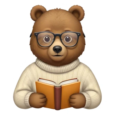 The Self-Deprecating Study Bear sticker