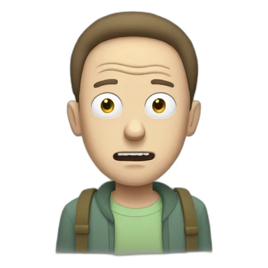 Morty from Rick and morty sticker