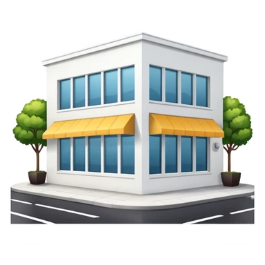 healthy restaurant building sticker