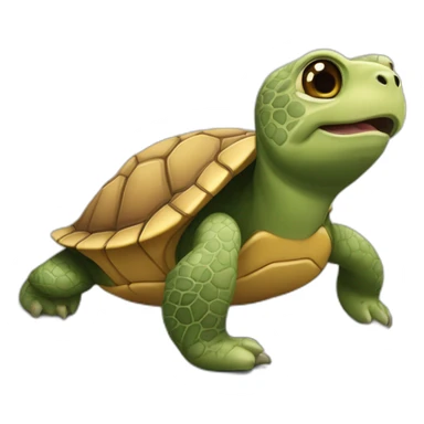 Tortue sur loutre sticker