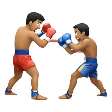 Muay thai match sticker