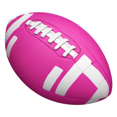 Pink football sticker