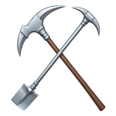 symmetric pickaxe tool sticker