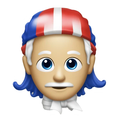 French phryge with a red, white and blue cockade sticker