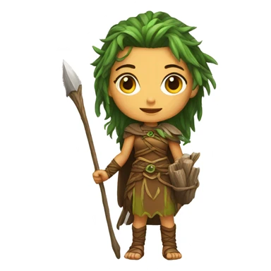 Druid female sticker
