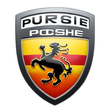 porsche logo sticker
