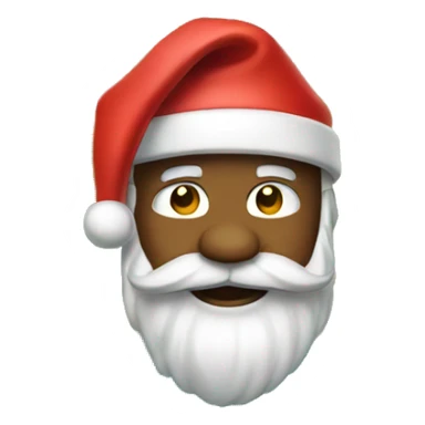 Tropical island Santa sticker