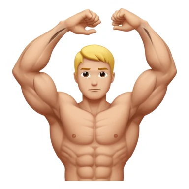 The arm flex but flipped on the vertical axis 💪 sticker