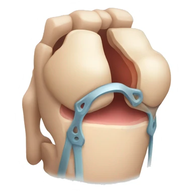 Knee operation sticker