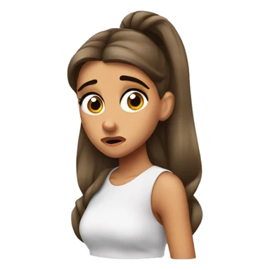 Ariana grande looking disgusted sticker