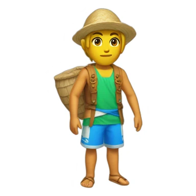 The legends of Zelda with beach clothes sticker