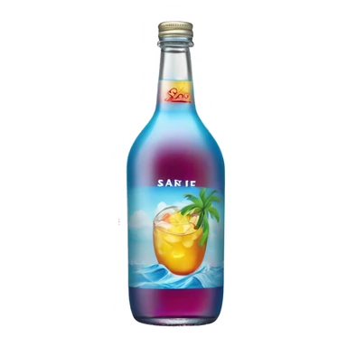 Surfside ice tea vodka can sticker