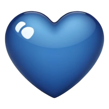 dark blue heart sticker