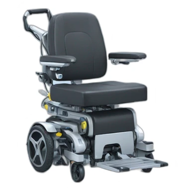 electricwheelchair with roboticarm sticker