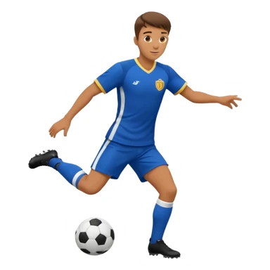 soccer player doing ball tricks sticker