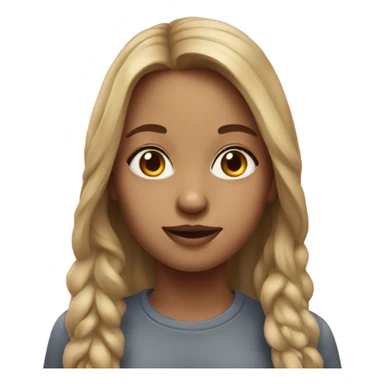 realistic portrait of a girl sticker